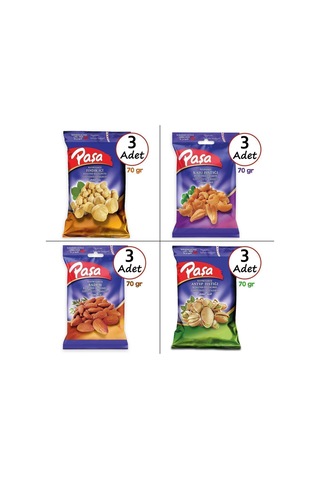 Paşa Karışık Kuruyemiş 12 x 70 G