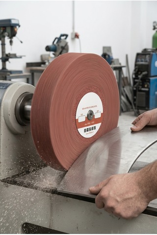 250x50 Mm P180 Polisaj Keçesi Çapak Alma Ve Metal Yüzey Parlatma Diski 1 Adet