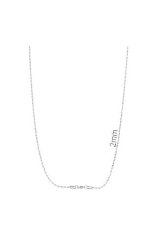 Brezza Lusso Jewelry Burgu Örgü Erkek Çelik Zincir Kolye
