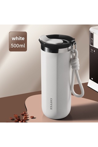 Reedark 304 Paslanmaz Çelik Isı Saklama Bardak Kadın Öğrenci 500ml Beyaz: 6-12 Saat Isı Tutma, Şık Ve Pratik Kullanım Diğer