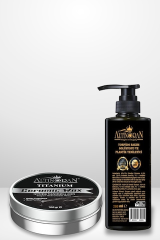 Altınoran Komple Araç Bakım Seti - Titanium Seramik Wax 100gr & Torpido Parlatıcı 220ml