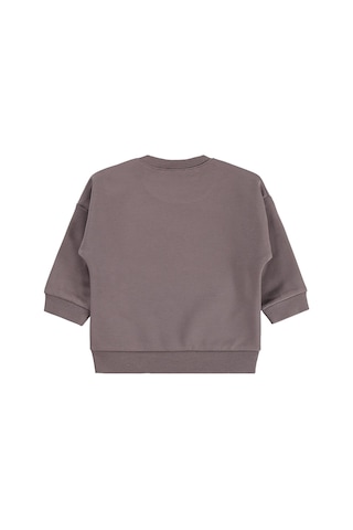 Civil Baby Tavşan Baskılı Basic 6-18 Ay Sweatshirt - Kahve
