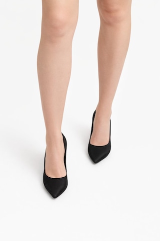 Tual Shoes Kadın Mat Siyah Stiletto Siyah Mat