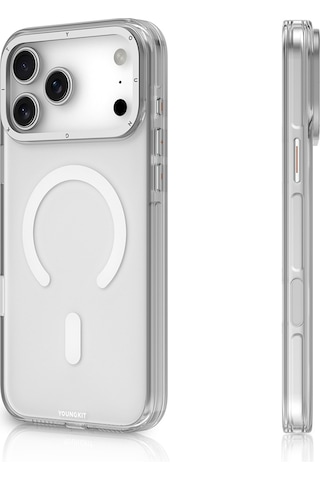 Apple Uyumlu iPhone 17 Pro Max Kılıf M-safe Özellikli Şeffaf Youngkit Crystal Shield Serisi Kapak Şeffaf Şeffaf