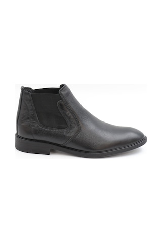 Nesilshoes Nesil Shoes Thrtrk 908 Siyah Hakiki Deri Kauçuk Taban Erkek Bot