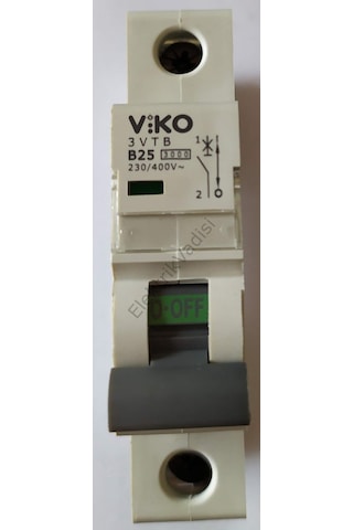 Viko 1X25 Amper W Otomat B Tipi 4.5Ka Sigorta 4Vtb-1B25