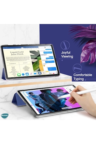 Microsonic Samsung Uyumlu Galaxy Tab A7 T500 Kılıf Smart Mor