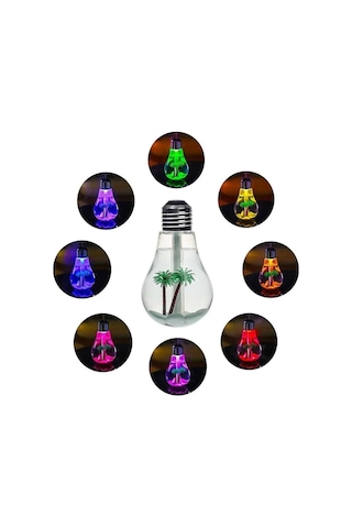 Mobee Ampul Şeklinde Led Işıklı Hava Nemlendirici Buhar Makinesi