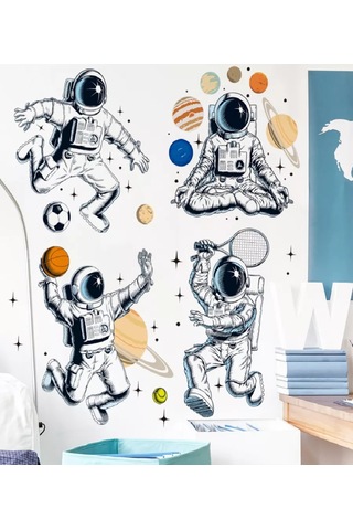 Brightnest Astronot Duvar İç Dekorasyon Etiketleri 206812841 Beyaz