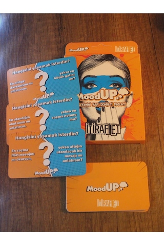 Moodup İtiraf Et Parti Kart Oyunu Kese Hediyeli Eğlenceli Soru & Görev Kartları - 40 Kart