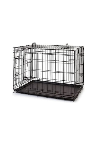 Metal Köpek Kafesi 120x75x84cm Siyah