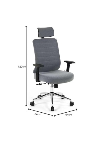 Seduna Thunder Pro Fab Yönetici Koltuğu Ofis Sandalyesi Hareketli Kol Sku: Smg8690010159304 Abanoz - Beyaz