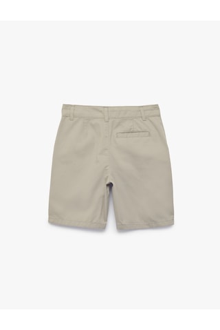 Koton Cep Detaylı Gabardin Kumaş Düğmeli Chino Şort Gri 6skb40156tw