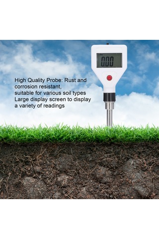 Xindoker Taşınabilir Toprak Ec Ölçer - Ev Bitkileri Bahçe Tarım İçin Doğruluklu İletkenlik Testeri