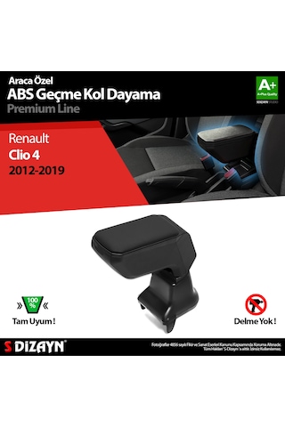 S-Dizayn Renault Clio 4 Kol Dayama Kolçak Geçmeli ABS Siyah 2012-
