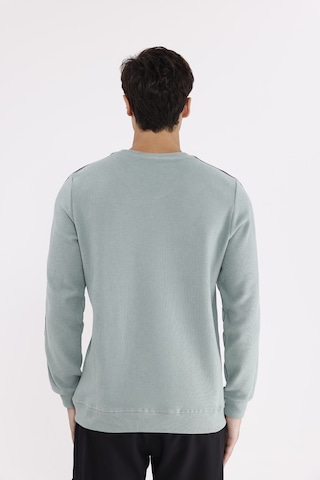 Rowinger Selanik Doku Yumuşak Tutuşlu Rahat Kalıp Yuvarlak Yaka Esnek Manşetli Sweatshirt Çağla