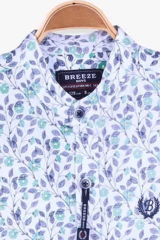 Breeze 546543172 Çiçek Desenli Erkek Çocuk Gömlek Beyaz