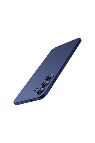 Samsung Galaxy S25 Fe İle Uyumlu Kılıf Soft Premium Yumuşak Silikon Telefon Kılıfı Kapak Lacivert