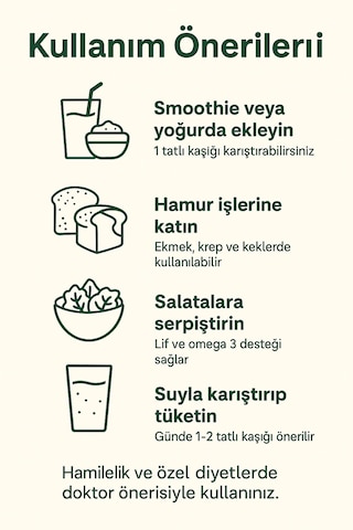 Sultanbahçe Keten Tohumu Tozu 100 G Öğütülmüş Lif Ve Omega 3 Kaynağı Vegan Diyet Dostu Doğal Ürün