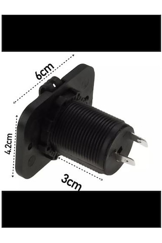 Modacar 12-24 Volt Çakmak Giriş Soket Tekne Oto Kamyonet Soketi Marine Tip Soket