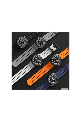 Samsung Galaxy Watch 7 Ultra 47 Mm İle Uyumlu Airflow Metal Tokalı Soft Ocean Silikon Kordon