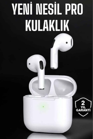 Beyaz Yeni Nesil Pro Bluetooth Kulaklık Yüksek Ses Kaliteli Anc Özelliği -