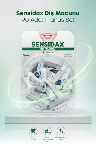 Sensidax Sensiax Diş Macunu Klinikler Eczaneler 90 Adetli Fanus Günlük Koruma