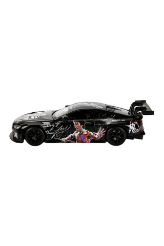 1:32 Sesli Ve Işıklı Rmz Hobby Bruce Lee Serisi Die Cast Çek Bırak Model Araba - Siyah Bmw M8 Gte Si