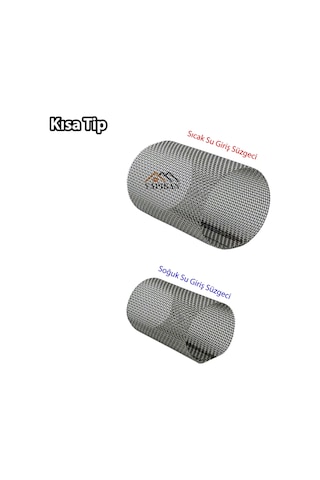 Kısa Tip Kombi Pislik Tutucu Filtresi Süzgeci 2 Li Takım Set - Petek Kombi Bakımı Süzgeç Tamiri