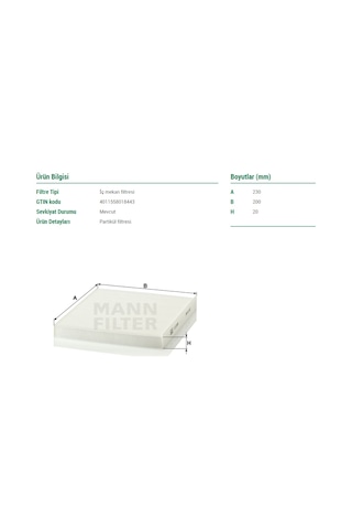 Alfa Romeo Giulietta Polen Filtresi 2010 Sonrası Mann