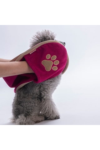 Fuchsia Fuşya Evcil Hayvan Kurulama Havlusu-köpek Kurulama Havlusu- Kedi Kurulama Havlusu
