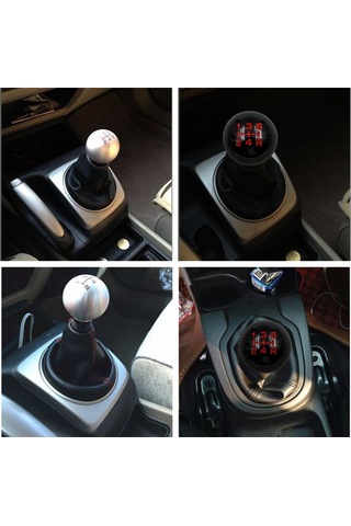 Geeksen Honda Civic Fd2 Type-r İçin Ergonomik 5 Vites Metal Vites Topuzu - Kolay Montaj, Konforlu Sürüş Siyah