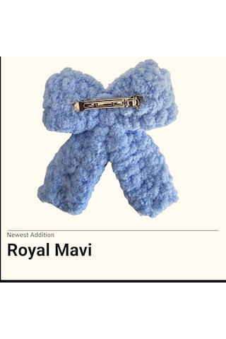 Royal Mavi Puffy Toka Göl Mavisi