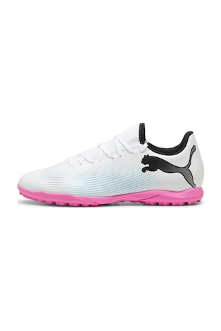 Puma Erkek Future 7 Play Tt Halı Saha Ayakkabı Beyaz - Pembe