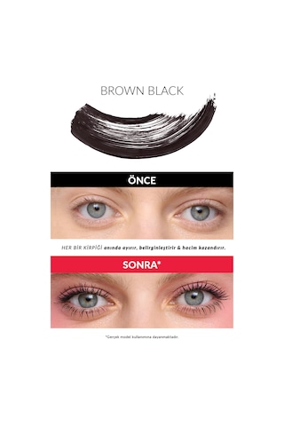 Fan-omenal Hacim Veren & Tek Tek Ayıran Maskara Brown Black Diğer
