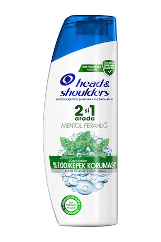 Mentol Ferahlığı 2'si 1 Arada Kepeğe Karşı Etkili Şampuan 250 ml