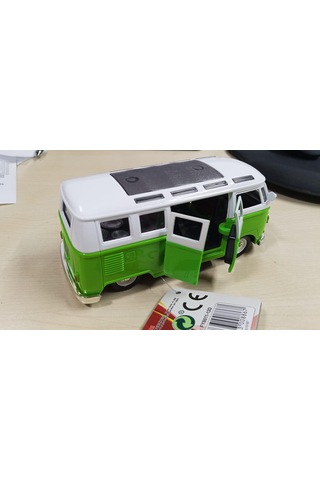 Oyuncak Metal Model 1 / 36 Çek Bırak Yeşil 1963 Volswagen T1 Bus Minibüs