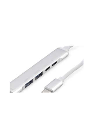 Type-c Hub 5 Port Pd 20w Beyaz Hdx7896 Evimdeyokyok