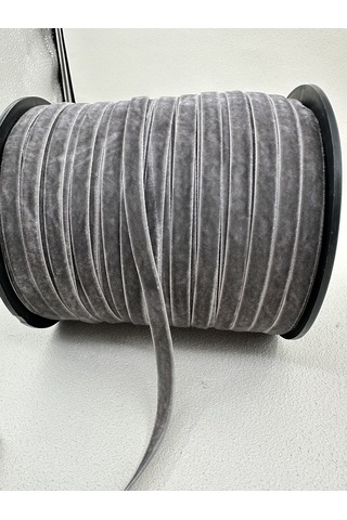 Paşateks- 1 Cm Düz Kadife-5 Metre -ef.gri