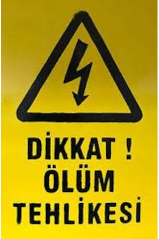 10x15 Dikkat Ölüm Tehlike Levhası 50 Adet 10x15 Dikkat Ölüm Tehlike Levhası 50 Adet