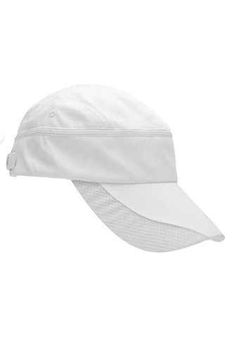 Abarta Unisex Fermuarlı Spor Koşu & Tenis Şapkası -beyaz