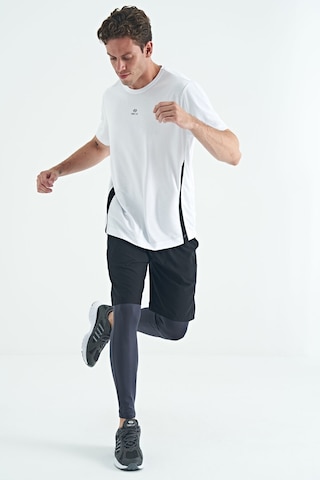 Tommy Life Antrasit Logo Baskılı Yüksel Bel Slim Fit Aktif Spor Erkek Tayt - 84989 Antrasit