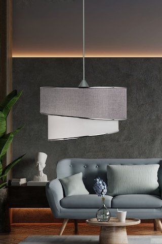 Eslight E65 Rüzgar Modern Tekli Sarkıt Avize Açık Gri