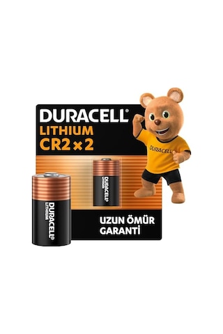 Duracell Cr2 Yüksek Güçlü Lityum Pil 2'li Paket 3v Cr15h270 Uzun Kullanım Ömrü li Alarm Sistem