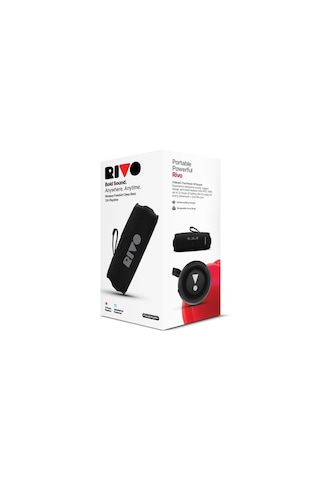 Powerway Rivo Siyah Taşınabilir Bluetooth Kablosuz Hoparlör 12 Saat Oynatma Çoklu Bağlantı