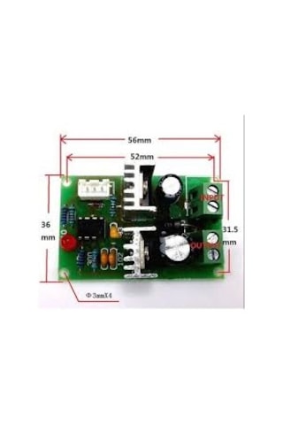 Gözeler Dc 12-36v 3a Pwm Motor Hız Kontrol Kartı