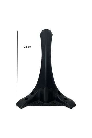 4 Adet Siyah Lükens Mobilya Puf Ayağı Ayak Plastik