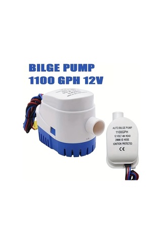 Motion003 1 Adet 12v 1100gph Denizcilik Sifon Pompası Dahili Şamandıra Anahtarlı Batırılabilir Tekne Su Pompası Yat Ev Teknesi Deniz Uçağı İçin