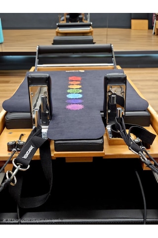 Reformer Pilates Mat ' Kaymaz' -'chakra Black' Renkli