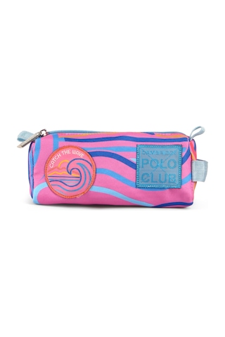 Cambridge Polo Club Wave Tek Bölmeli Unisex Çocuk Kalemlik Pembe